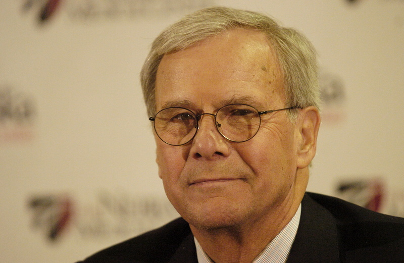 real People, retirement, glasses, disease, lifestyles, indoors, gray Hair, one Person, human Face, close-up, adult, tom brokaw, eyeglasses, smiling, business