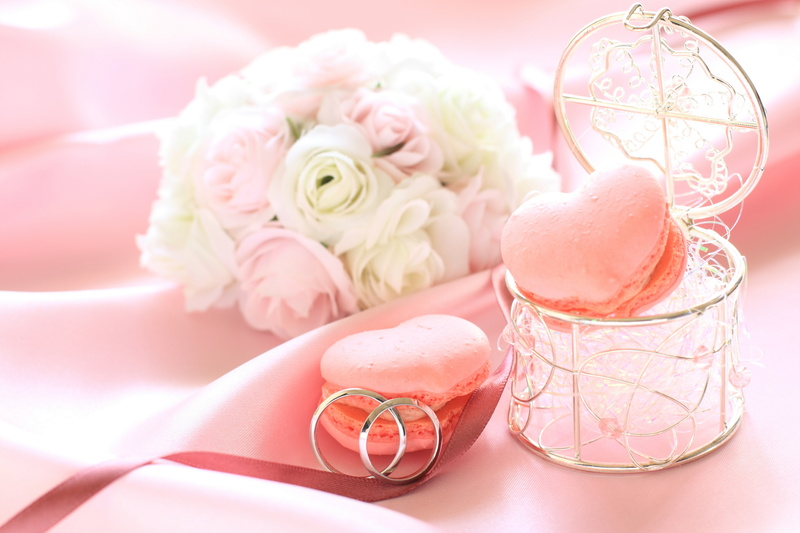 pink Color, jewelry, flower arrangement, softness, sweet Food, food, pink, indoors, dessert, rose, box, plant, candy, celebration, beauty in nature, gift