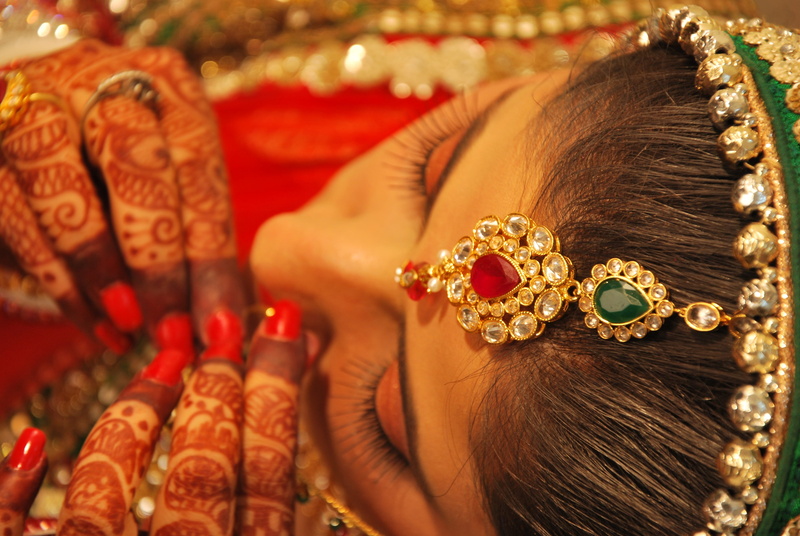 wealth, traditional, adults only, indian, weddings, cute, indoors, jewelry, beauty, hinduism, make-up, luxury, marriage, Brides, celebration, bridal, asian