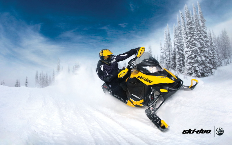 adventure, nature, cold temperature, trip, doo, brp, forest, snowmobile, powder snow, outdoors, mountain range, black, skiing, snowboarding, leisure activity