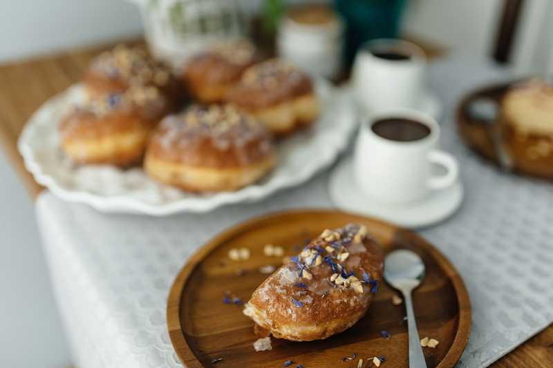 food, 4K, high angle view, bakery, freshness, sugar, no People, homemade, bread, temptation, crockery, pastry, Delicious, sweet Food, focus on foreground
