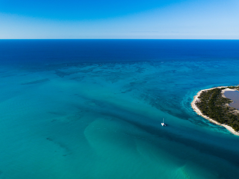 sky, turks and caicos islands, horizon, beauty in nature, water, outdoors, no people, land, seascape, horizon over water, caribbean, 2K, travel, tranquility