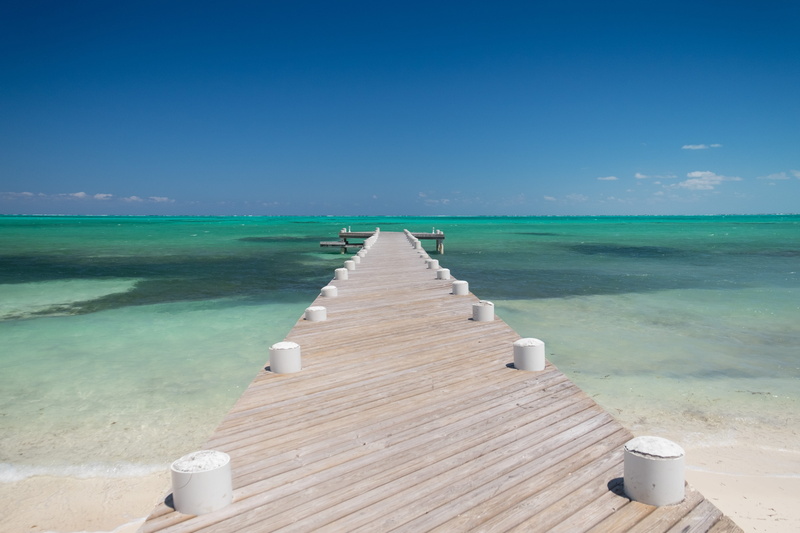 sea, wood - material, turks and caicos, tranquility, nature, tranquil scene, 4K, horizon over water, beach, ocean, no people, blue, outdoors, horizon