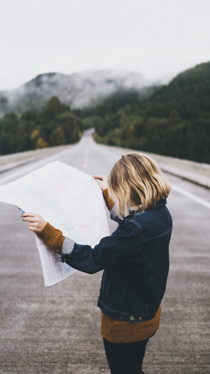 forest, women, landscape, looking, travel, explore, communication, vibe, real people, reading, rear view, human arm, hair, blond hair, wanderlust, pnw