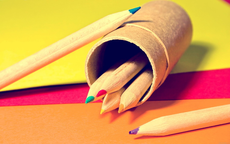 2K, colored, pen, color, pencils, supplies, brown, diverse, school
