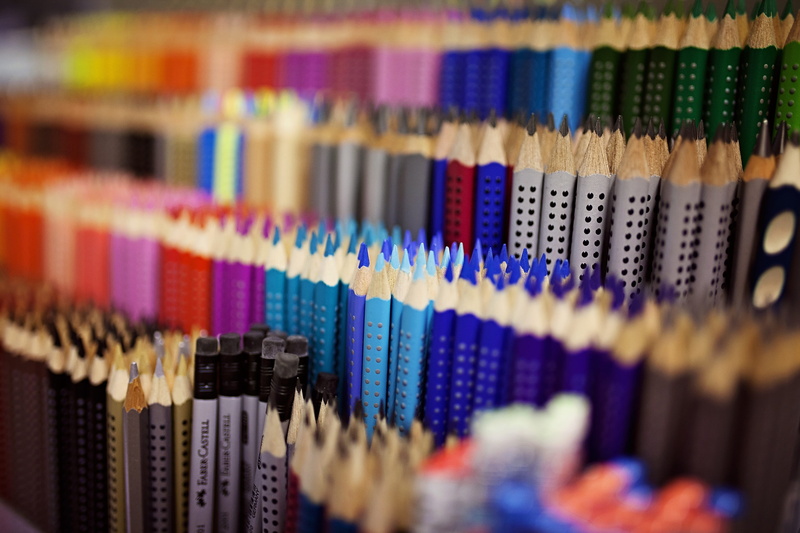 electronics industry, colored pencils, computer, art and craft, 2K, industry, no people, paint, selective focus, colorful, order, close-up, choice, multi colored