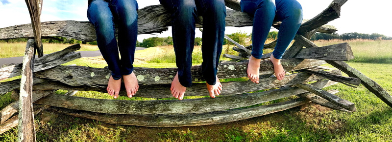 people, sisters, pants, tree, real people, human, wood - material, 5K, human body part, outdoors, jeans, country, human leg, best friend, bare foot, lifestyles