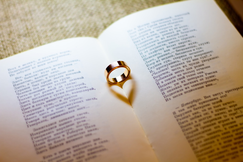 gold colored, woman, girl, wedding ring, rings, book, band, engagement ring, young, two objects, the groom, romance, beauty, two, gold, bride, heart, future
