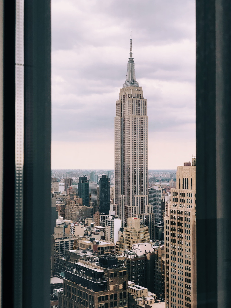 spire, outdoors, skyscraper, building exterior, cityscape, modern, state, sky, building, architecture, new york, looking out, tall - high, new, cloud - sky