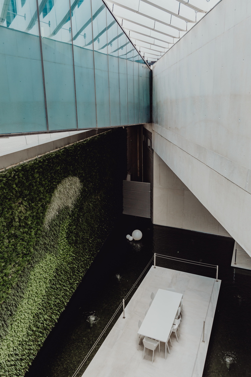 day, edp, indoors, absence, 5K, sunlight, plant nursery, lisboa, wall - building feature, ceiling, building, high angle view, contemporary, no people