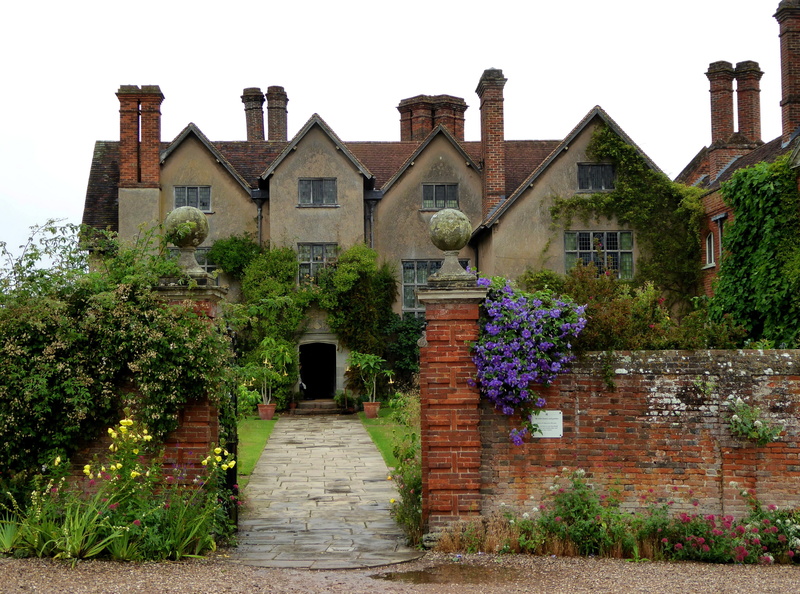 UK, mansion, track, lawn, packwood, house, flowers, 2K, the fence, the bushes, Packwood House