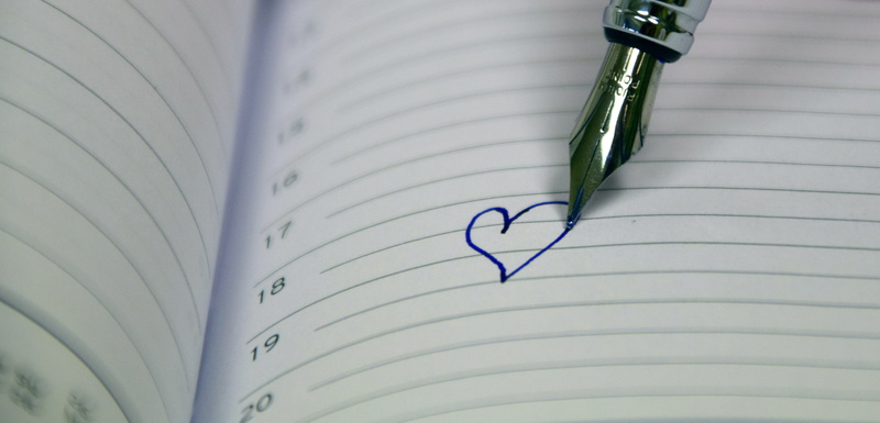 writing instrument, write down, personal, notebook, calendar, no people, love, organizer, fountain, pen, education, paper, selective focus, handwriting