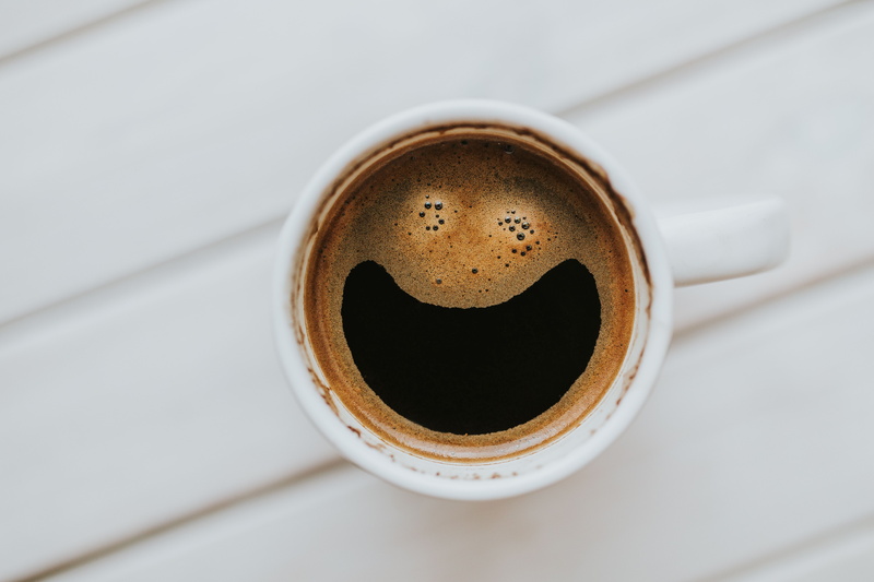 espresso, indoors, cup, Happy, frothy drink, coffee Cup, mug, cafe, heat - Temperature, refreshment, backgrounds, breakfast, white background, brown, hot drink