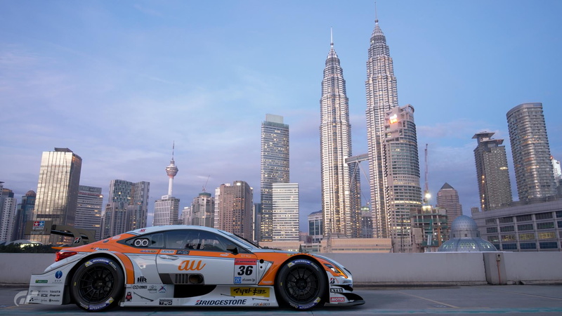 1080P, cityscape, landscape, spire, built structure, architecture, tower, mode of transportation, sky, modern, car, building, travel, Gran Turismo, office building exterior