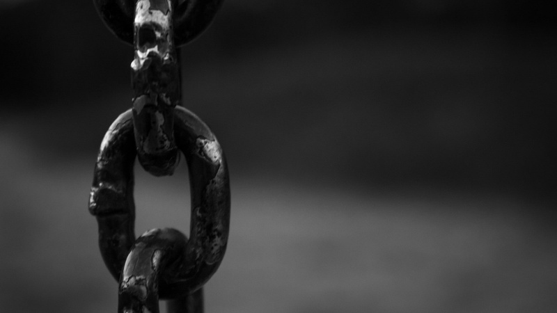 rust, closeup, monochrome, photography, chains, depth of field, 1080P