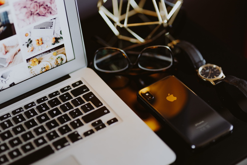 work, tech, art, screen, indoor, computer equipment, eyeglasses, iphone, home office, elegant, studio shot, office, black desk, mobile, technology, keyboard