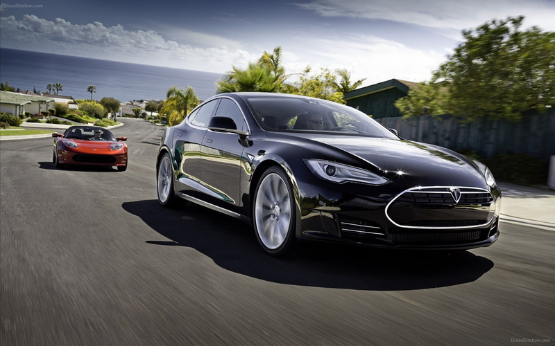 day, Tesla Motors, outdoors, transportation, black, motor vehicle, architecture, mercedes, luxury, motion, plant, driving, tree, car, city, nature, land vehicle