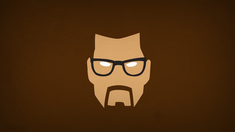 1080P, blop, gordon, freeman, art, glasses, minimalistic, x, Video Games, games, video, hd, halflife