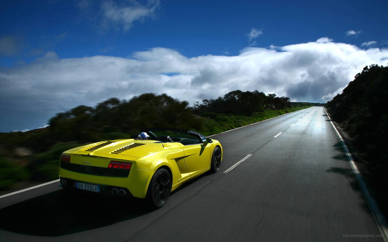 spyder, yellow, 2009, lamborghini, lp560, cars, gallardo, convertible, coupe, lp, 1080P