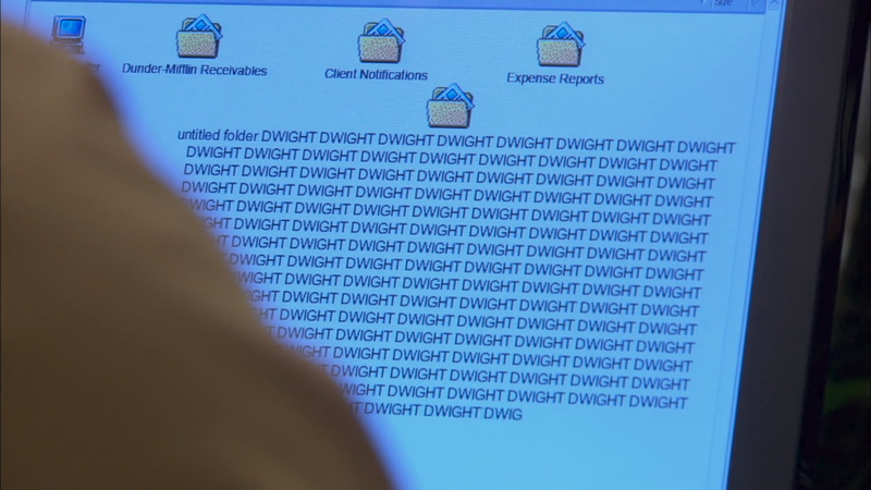 TV, Computer screen, computer, dwight schrute, The Office, humor, 1080P, text
