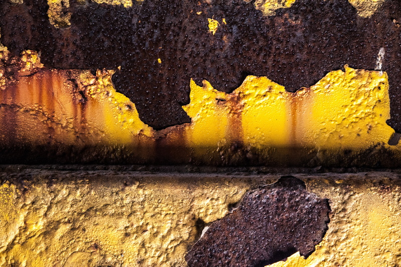 travel destinations, colorful, iron - Metal, vintage, metal, yellow, acrylic, runoff, cracks, splits, close-up, old, nature, textured, reflection, architecture
