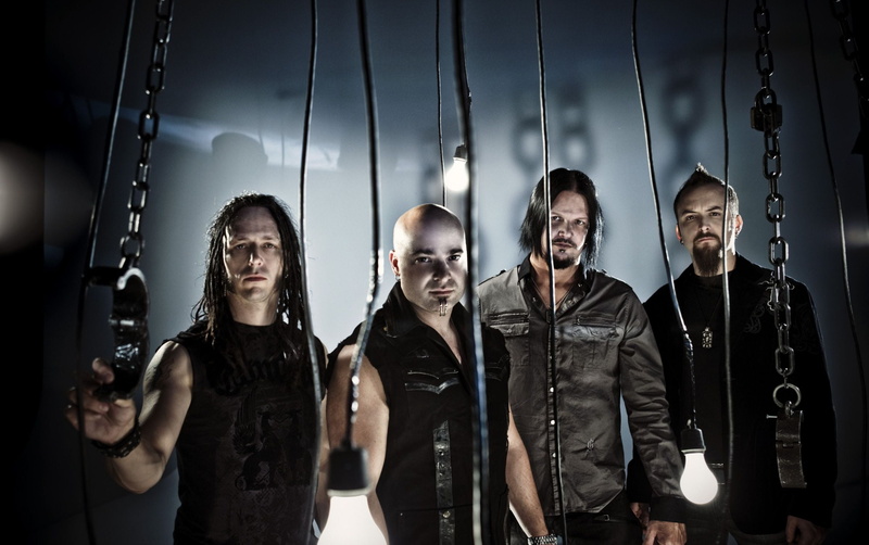 portrait, women, aggression, adult, night, 1080P, disturbed, young men, rock band, standing, music band, young adult, indoors, looking at camera, males