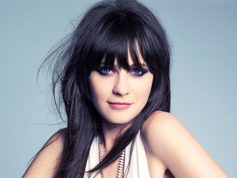Zooey Deschanel, 1080P, celebrity, face, portrait, women