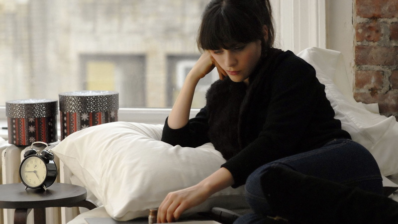 indoors, hairstyle, bedroom, adult, child, actress, three quarter length, domestic room, lifestyles, looking down, sadness, contemplation, celebrity, casual clothing