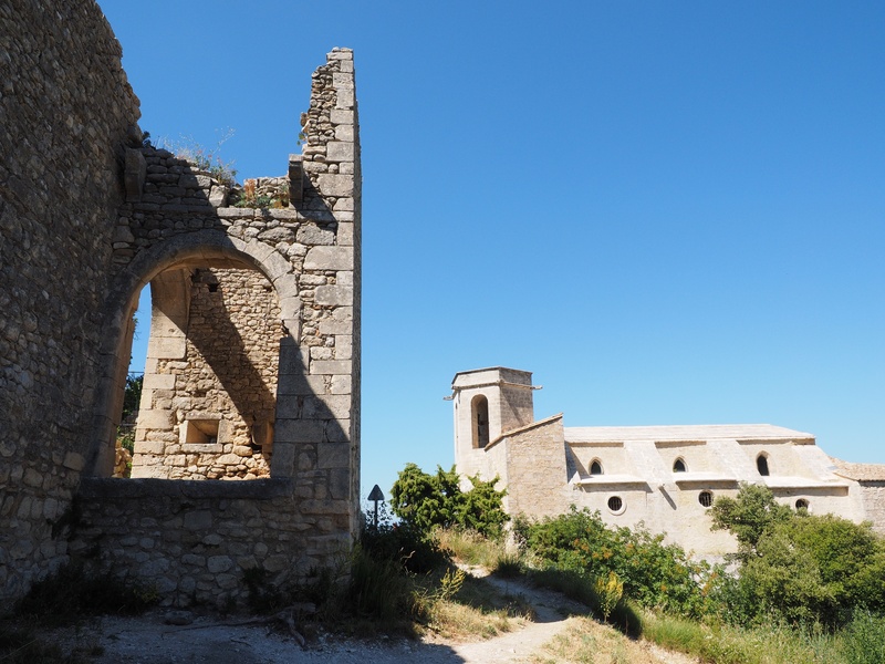 ruined city, built structure, luberon, sky, travel, religion, building, provence, architecture, provence-alpes-côte dazur, blue, department of vaucluse