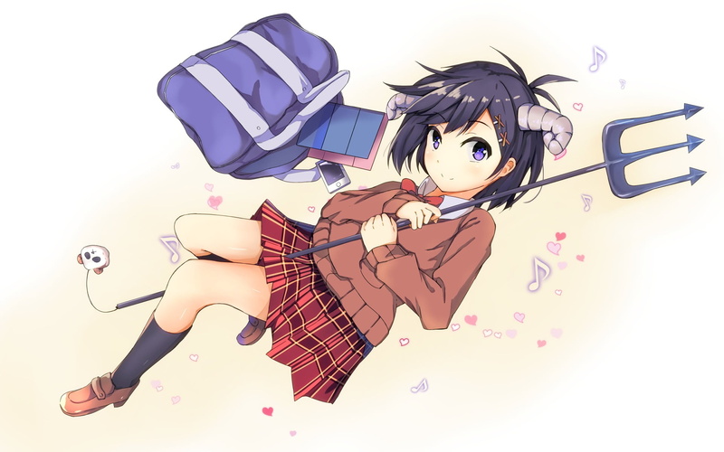 Vignette April Tsukinose, studio shot, 1080P, indoors, high angle view, still life, creativity, art and craft, anime girls, human representation, cut out