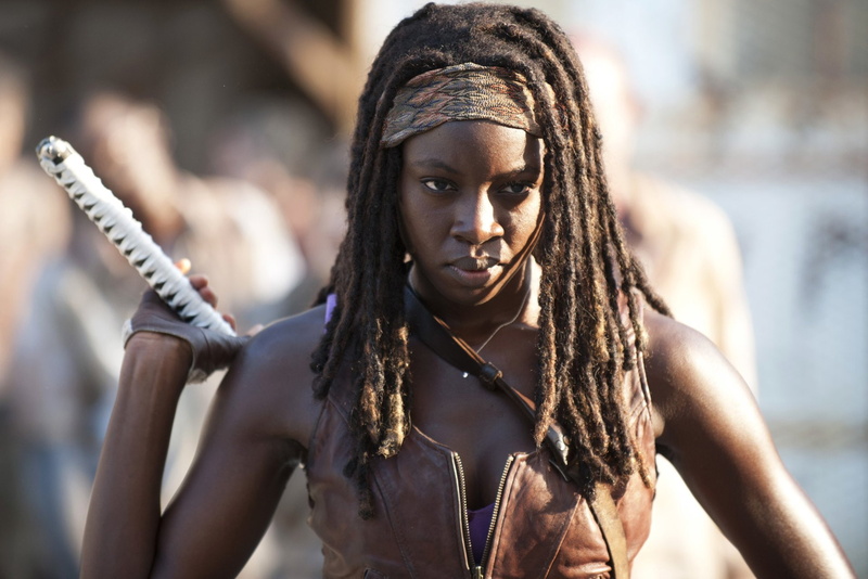 hair, braided hair, Michonne (The Walking Dead), long hair, looking at camera, beauty, women, adult, one person, hairstyle, 1080P, young adult, TV Show