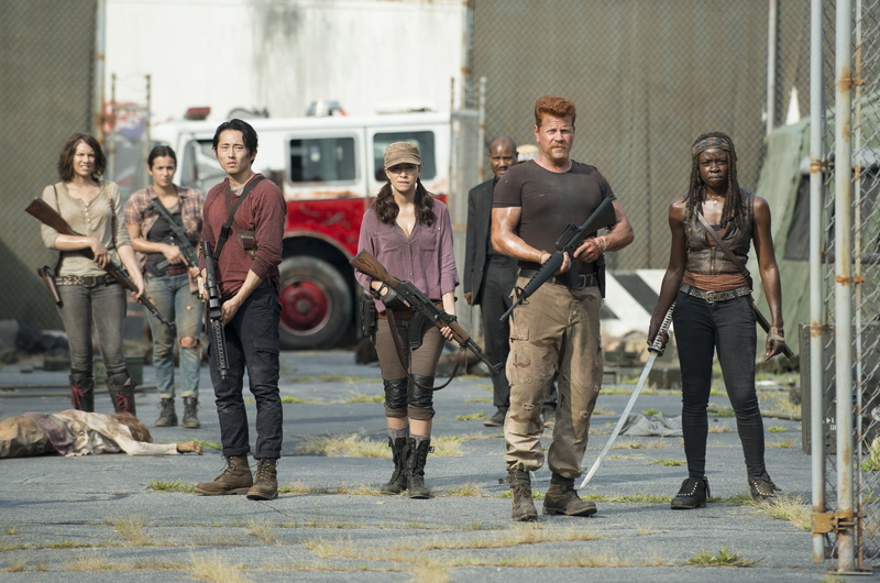 Michonne (The Walking Dead), Rosita Espinosa, Maggie Greene, TV Show, Christian Serratos, Danai Gurira, Steven Yeun, Lauren Cohan, Abraham Ford, Michael Cudlitz