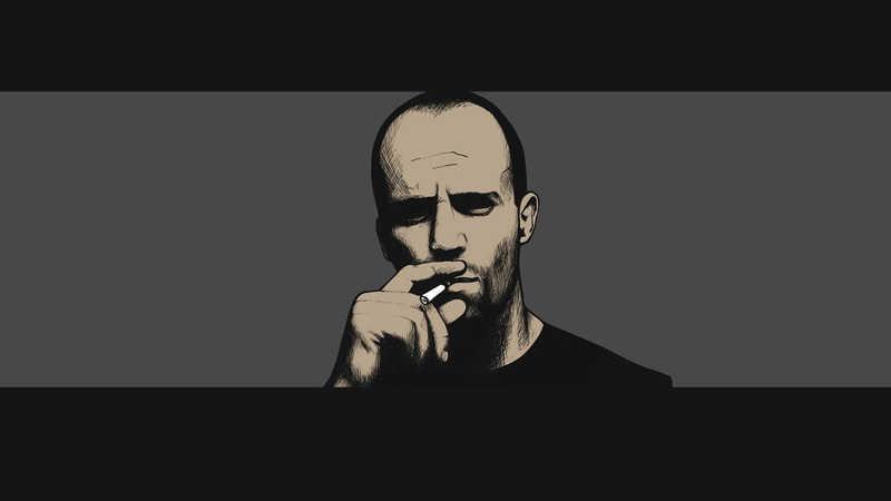 men, 1080P, Jason Statham, smoking, cigarettes