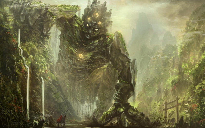 art, 1080P, fantasy art, fantasy, creature, giant