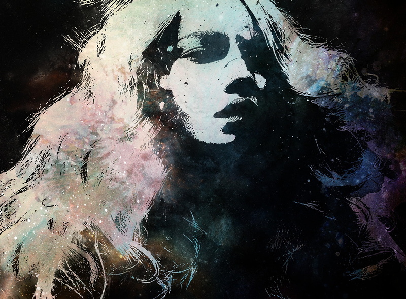 dark art, men, Girl, front view, Shadow, Grunge, Beautiful, wet, close-up, portrait, Splatter, one person, women, Artistic, 1080P, human face, digital composite