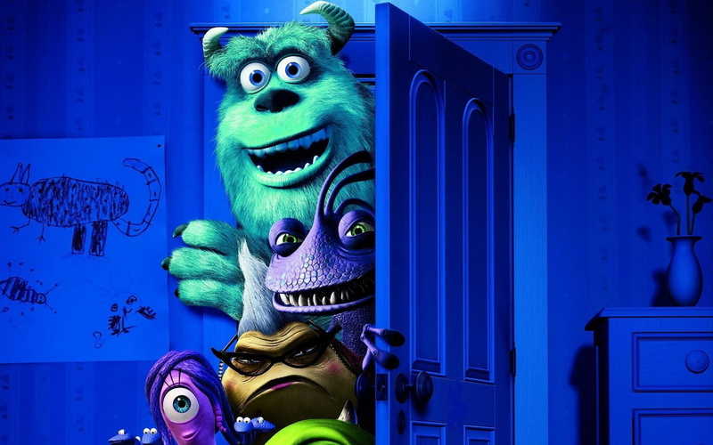 1080P, Movie, James P. Sullivan, Monsters University, Randall Boggs