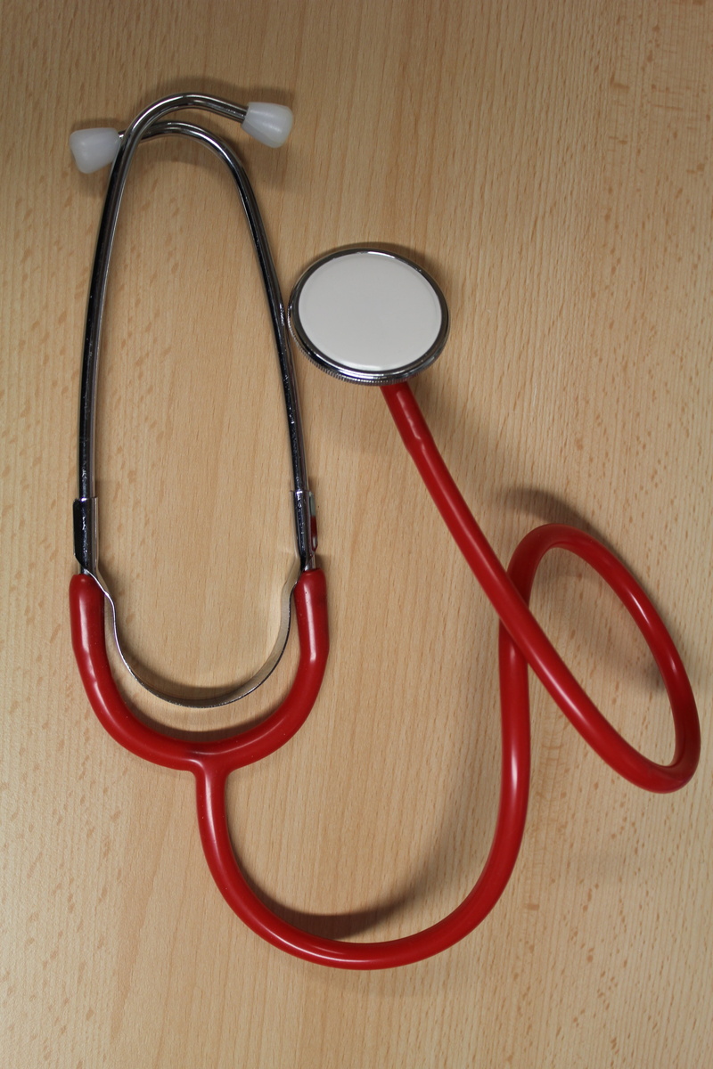 still life, personal accessory, healthcare and medicine, disease, health check, 5K, stethoscope, close-up, single object, gray, cable, hospital, red, bless you