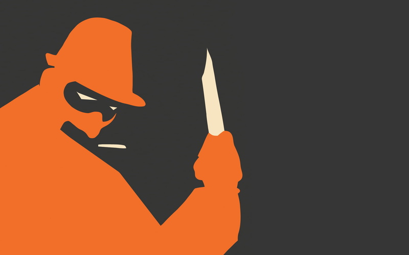 1080P, Spy (character), minimalism, Team Fortress 2