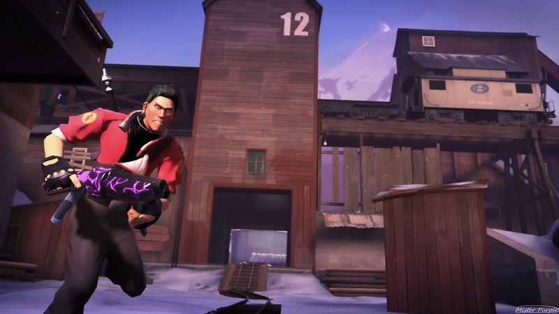 lifestyles, full length, young women, real people, young adult, business, casual clothing, Team Fortress 2, table, adult, Source Filmmaker, building exterior