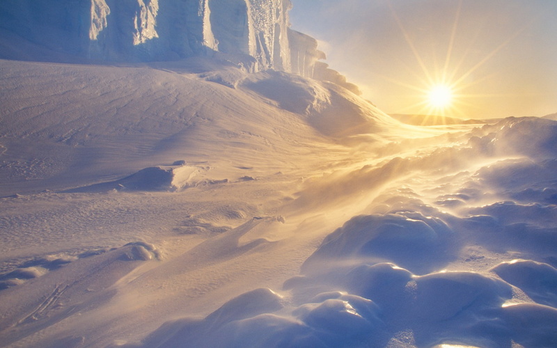 Sun, photography, ice, snow, landscape, Arctic, 1080P, nature