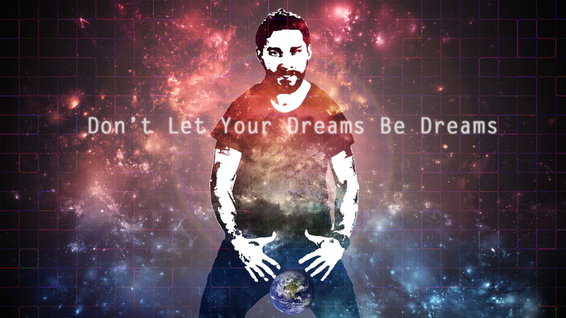 communication, abstract, space, digital composite, labeouf, backgrounds, wireless technology, actor, digitally Generated Image, motivational, males, three quarter length
