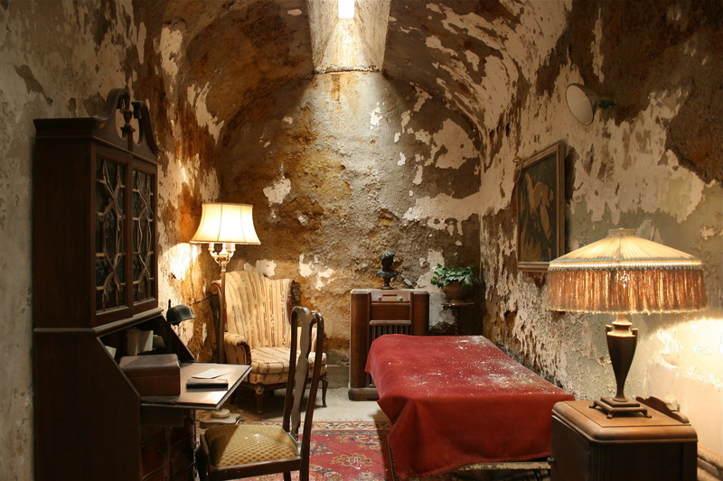 4K, absence, furniture, ceiling, empty, old, business, al capone abandoned wall chair cellars bed alcatraz san francisco usa prison lamp desk vintage