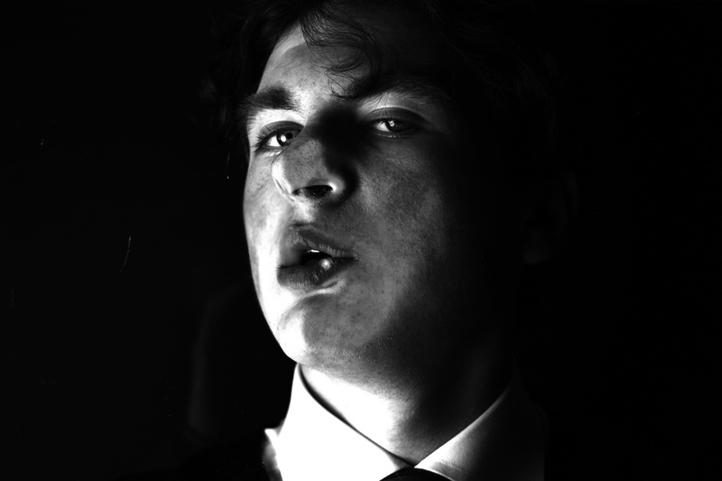 body, mouth open, indoors, mid adult, headshot, young men, Portrait, adults only, trendy, style, danger, dark, young adult, behavior, person, lifestyles