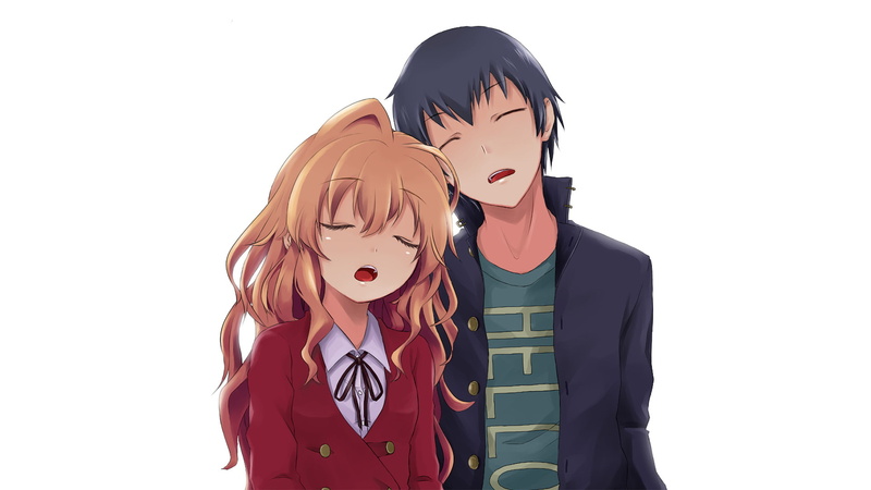 young adult, human face, cut out, Toradora!, depression - sadness, Anime, waist up, women, creativity, clothing, white background, indoors, 1080P, Taiga Aisaka
