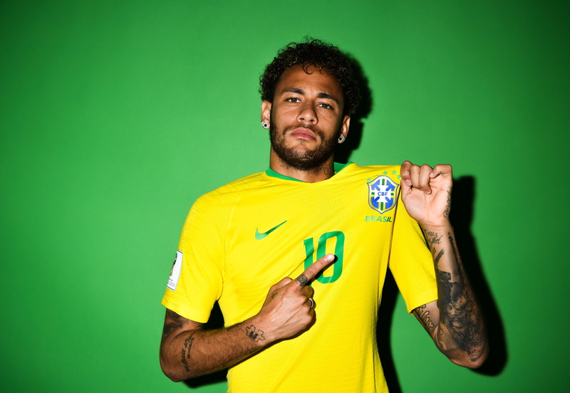 player, Neymar, football, FIFA World Cup 2018, Russia 2018, 5K