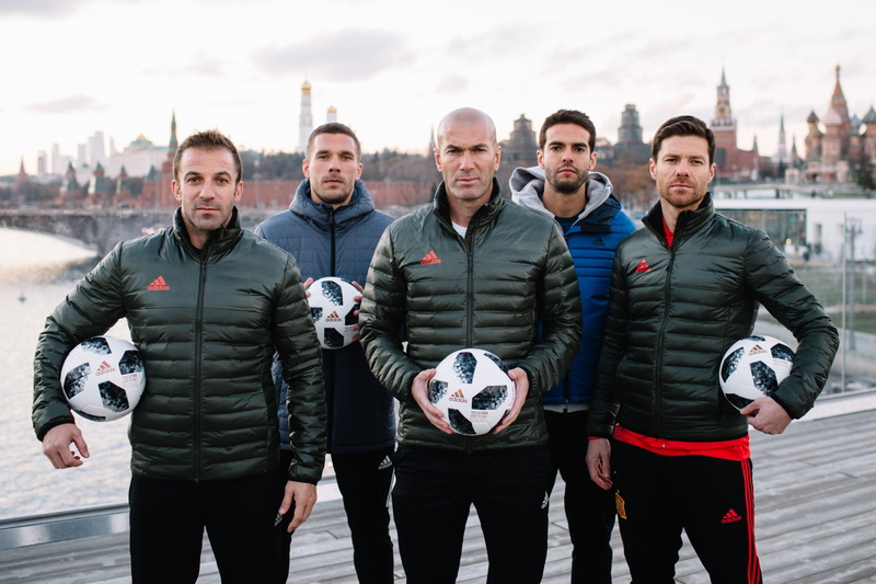 Alessandro Del Piero, Zineddin Zidan, Adidas Telstar 18, Lukas Podolski, Moscow, Del Piero, Russia, Zinedine Zidane, Zidan, Telstar 18, Adidas, Xabi Alonso