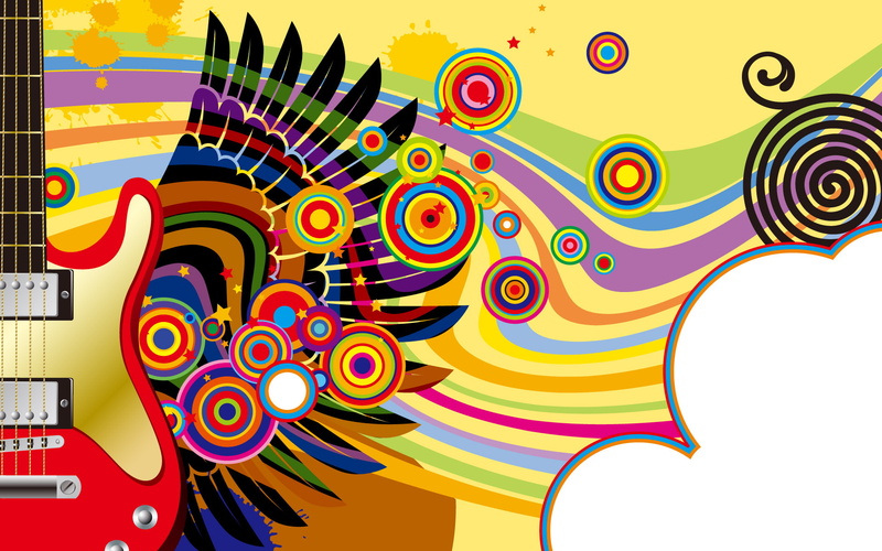 wing, electric, guitar, 1080P, vector and design