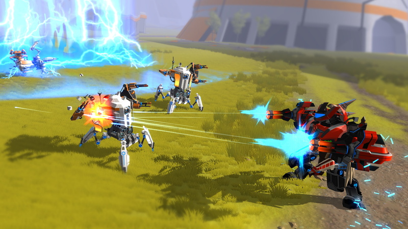 nature, motion, 4K, skill, women, video games, leisure activity, group of people, large group of people, outdoors, sport, mid-air, day, robocraft, high angle view