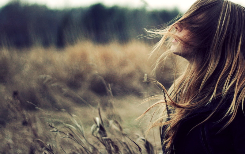 land, joy, rural Scene, side view, hair in face, one Person, people, photography, freedom, 1080P, beautiful, day, hair, tranquil Scene, adult, cute, relaxation