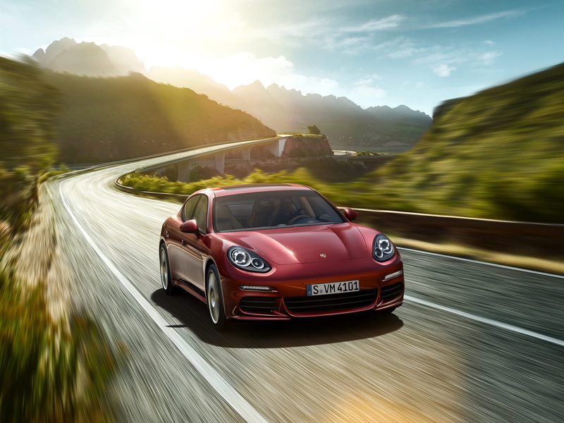 2015, Speed, Porsche, 1080P, Car, Panamera, Red